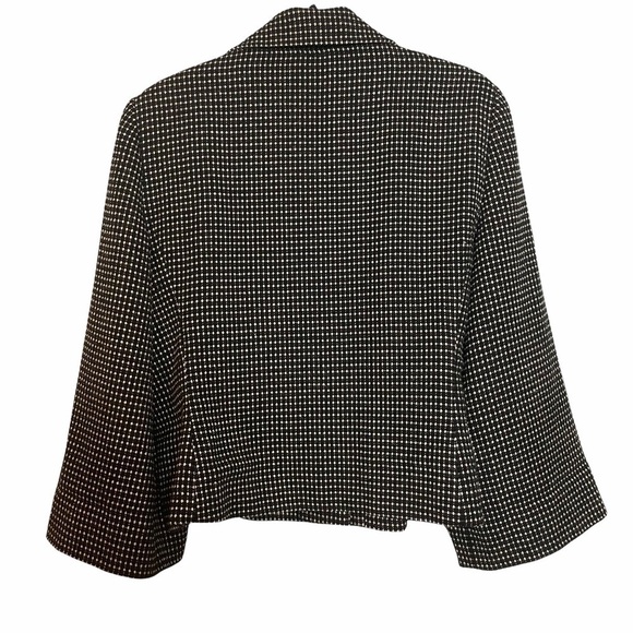 Spense Vintage Tweed Pattern Cropped Blazer Coat with Wide Sleeves Sz.L - Picture 2 of 11